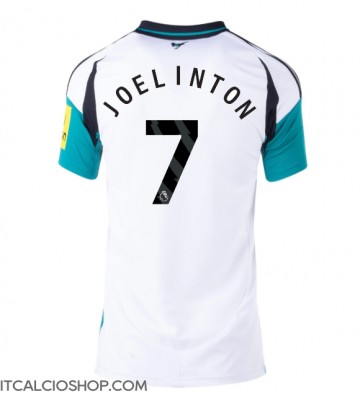 Newcastle United Joelinton #7 Seconda Maglia Femmina 2024-25 Manica Corta